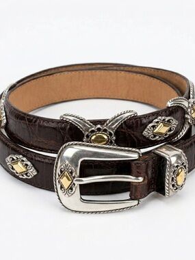 Brighton | Accessories | Brighton Black Leather Silver Tone  display picture 3